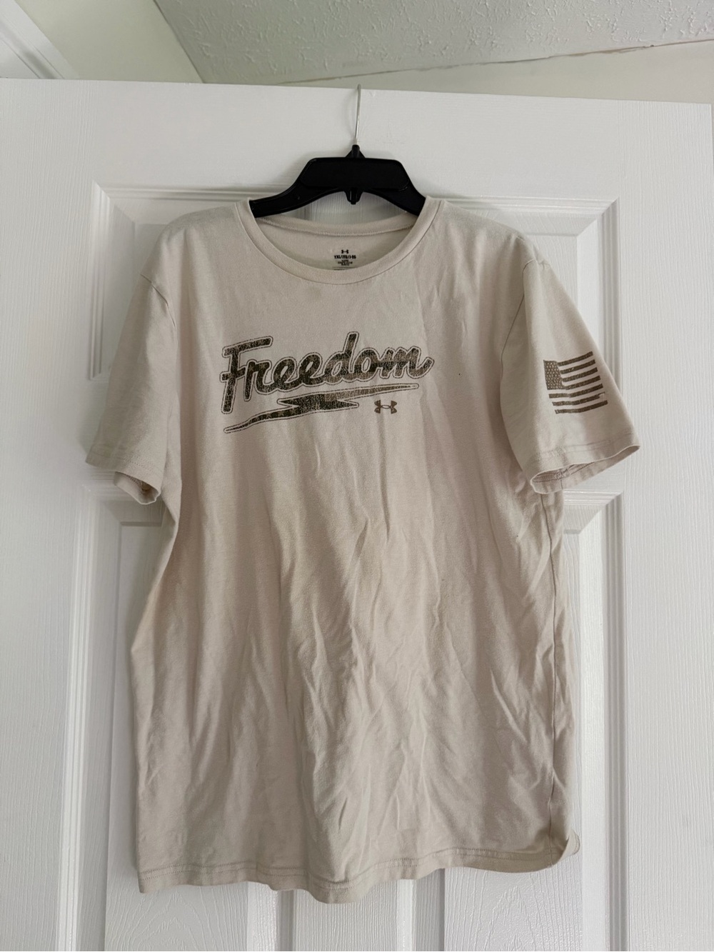 Under Armour Light Tan 'Freedom' Short Sleeve Tee